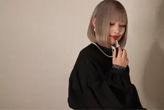 ミディアム カラー 浅井 蓮のヘアスタイル