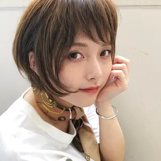 ショート 縮毛矯正/アレンジ FACE。ゆのんのヘアスタイル
