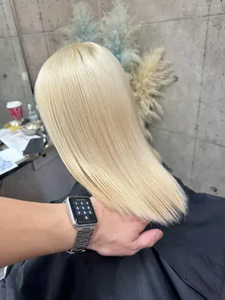 ミディアム カラー ⭕️ダメージレス特化 髪質改善🥇丸山憲人のヘアスタイル