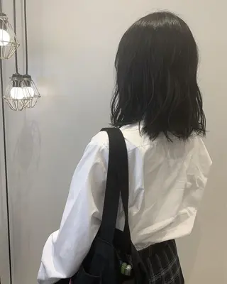 ミディアム カラー ヘアアレンジ 個性を活かす/ harunaのヘアスタイル