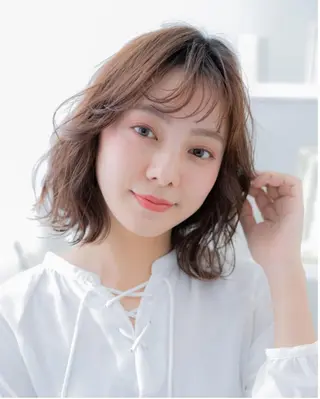 ミディアム 中野 雄介のヘアスタイル