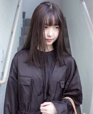 カラー オリーブ🎶アッシュ グレージュちひろ🧸のヘアスタイル