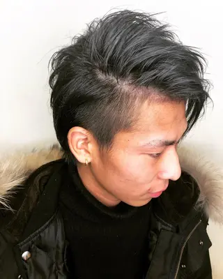 ショート カラー メンズ メンズヘア特化 崎田 成人のヘアスタイル