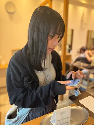 セミロング カラー 🤍江坂 ハヤシアヤナ🤍のヘアスタイル