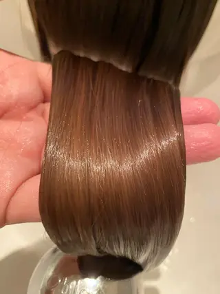 ロング anhelo髪質改善 メテオ髪質改善名駅のヘアスタイル