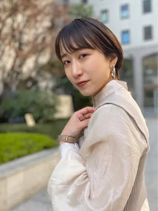 ショート カラー 貴方に似合うを見つけ ます🌱市川リョウカのヘアスタイル