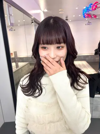 カラー 🤍垢抜け♡透明感 カラーmoeka🤍のヘアスタイル