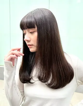 ロング カラー すぐ巻ける縮毛矯正 🍀勝倉　麗のヘアスタイル