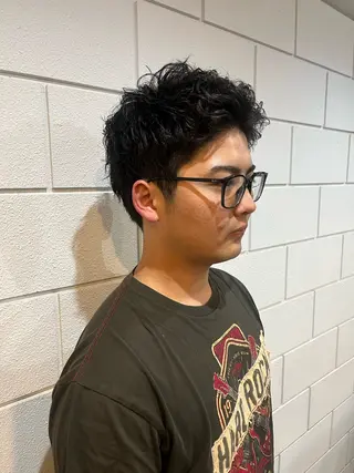 パーマ メンズ 小沼采唯👧🏼 海好きオヌちゃんのヘアスタイル