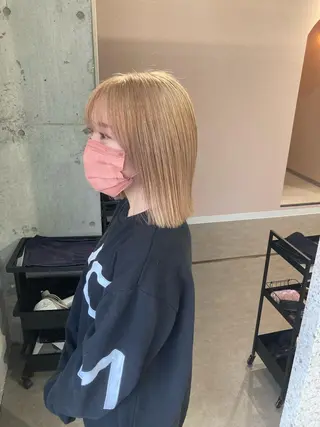 ショート カラー 髪質改善.縮毛矯正 ×韓国ヘアyukiのヘアスタイル
