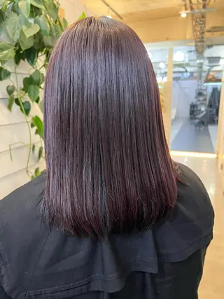 カラー YUI ハイトーンカラーのヘアスタイル