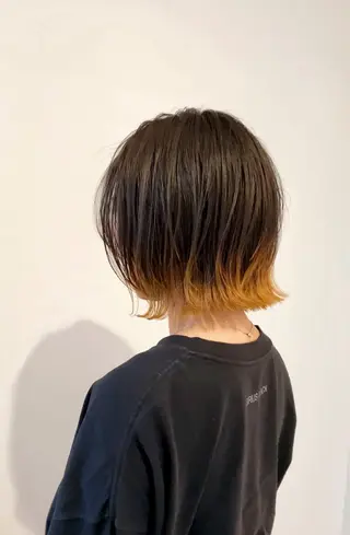 ショート カラー パーマ 🧃吉祥寺/ショート ボブ/カサイ🧃のヘアスタイル