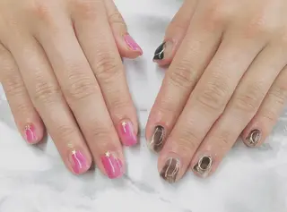 ネイル パラあり！フィルイン 美フォルムのネイルデザイン