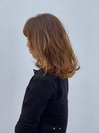 ミディアム カラー 中村 優太のヘアスタイル