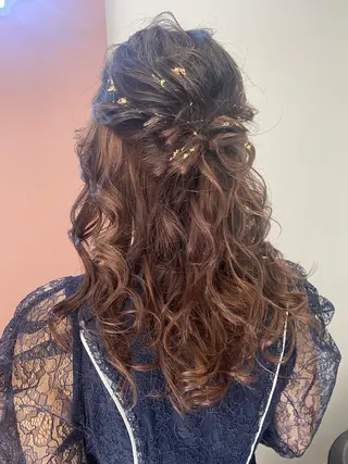 セミロング ヘアアレンジ pep natsumiのヘアスタイル