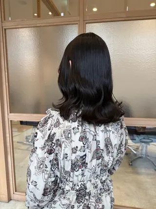 ミディアム GO TODAY SHAiRE SALON 原宿Stella店所属・𓍯柔らかhair 𓍯 yukinoのヘアスタイル