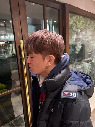 カラー メンズ 韓国ボブ🇰🇷/ Nodoka🧸🩵のヘアスタイル