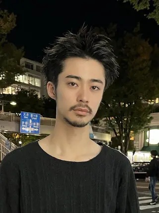 ショート カラー メンズ 渋谷 メンズカット 佐伯 将のヘアスタイル
