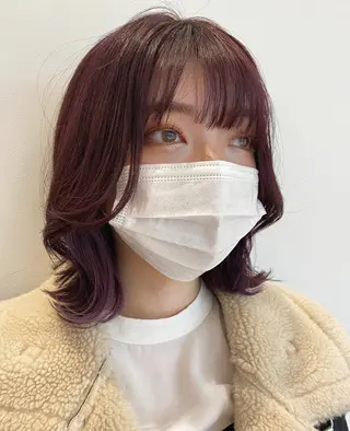 ミディアム カラー 和歌山韓国ヘア🌙 MOEのヘアスタイル