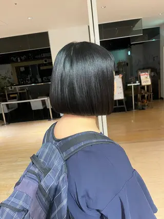 ミディアム マンツーマン 縮毛矯正/マユコのヘアスタイル