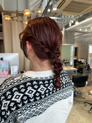 ミディアム ヘアアレンジ さとう あやかのヘアスタイル