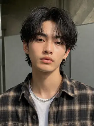 ショート ショート ボブ メンズ パーマのヘアスタイル