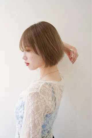 ショート カラー 縮毛矯正×髪質改善 店長　DAITOのヘアスタイル