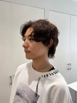 カラー メンズ ルイ☆【ボブ/メンズ /酸性ストレート】のヘアスタイル