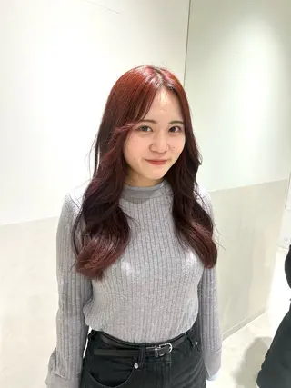 ロング カラー 🤍垢抜け♡透明感 カラーmoeka🤍のヘアスタイル