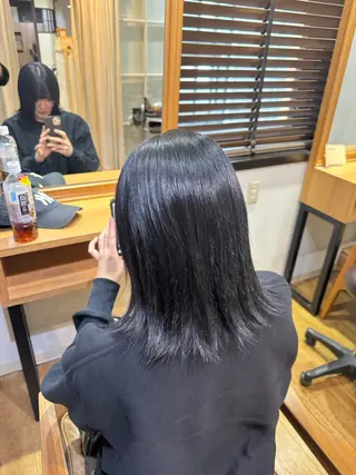 ショート 🫧透明感カラー🫧 ロン毛美容師のヘアスタイル