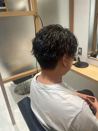 ミディアム メンズ 守屋裕太/カット /パーマ/カラーのヘアスタイル