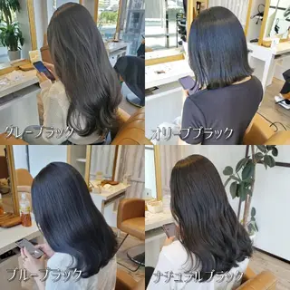 セミロング カラー レイヤーカット/ ウルフカット/大橋 のヘアスタイル