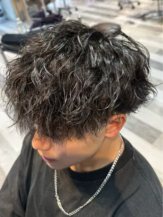 ショート パーマ 和田 直也のヘアスタイル