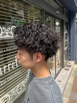 パーマ メンズ ヤシロケンタ メンズ特化のヘアスタイル