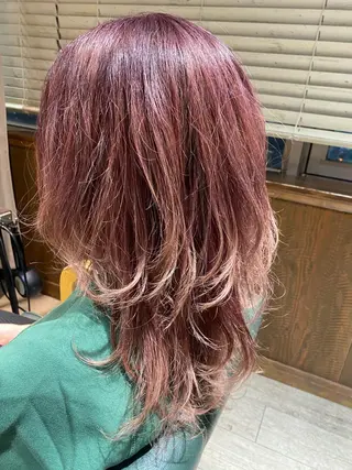 セミロング カラー ヘアアレンジ MODE K’s川西 瀧尻光のヘアスタイル