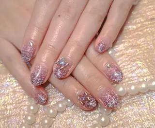 ネイル フィルイン・深爪矯正 長さ出し🎀のネイルデザイン