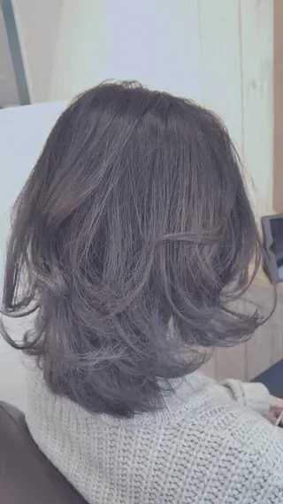 ミディアム 長田 広樹のヘアスタイル