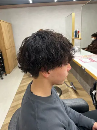 ショート パーマ メンズ 🏅メンズ特化 ヤマクラ タイキのヘアスタイル