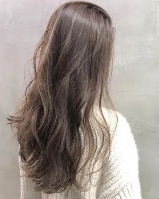 セミロング カラー 北間 寛哉のヘアスタイル