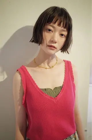 ショート ボブ/透明感カラー Fukaのヘアスタイル