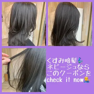 ミディアム カラー 縮毛矯正×髪質改善 店長　DAITOのヘアスタイル