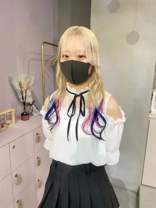 ロング カラー 前橋 姫奈のヘアスタイル