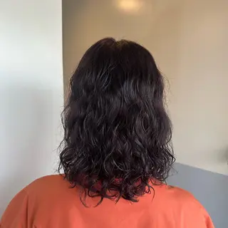 ミディアム カラー パーマ 艶カラー/岡崎 /おかもとななのヘアスタイル