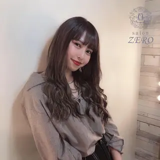 ロング カラー ヘアアレンジ Hair Make Salon ZEROのヘアスタイル