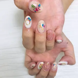 ネイル ⭐︎休業中の練習⭐︎ JNA認定講師髙橋のネイルデザイン