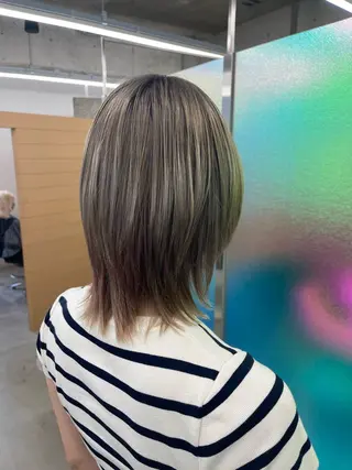 ミディアム カラー 杉谷 飛龍のヘアスタイル