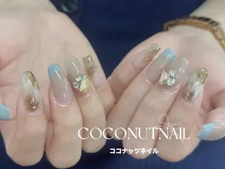 ネイル 神田 ココナッツのネイルデザイン
