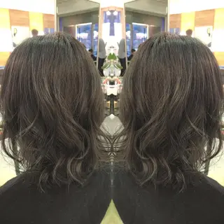 ミディアム カラー 青木 茂樹⭐️ 透明感カラーのヘアスタイル