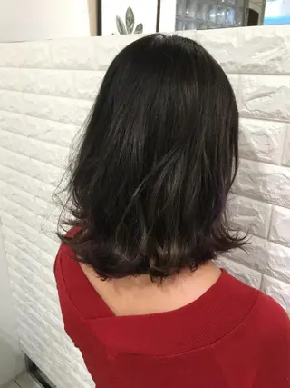 ショート カラー ヘアアレンジ 【白髪ぼかし】 矢内　夏輝のヘアスタイル