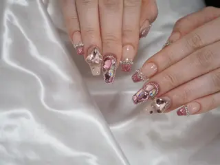 ロング ネイル Amore 板谷爽花のネイルデザイン